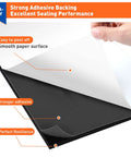 Peeling adhesive layer on Self Adhesive Foam Padding Set 4x4 Inch Neoprene Closed Cell Sheets One Quarter Inch Thick Anti Vibration Pads