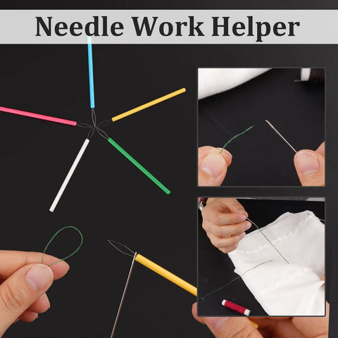 5 Pcs Needle Threader Set For Hand Sewing And Sewing Machines, Automatic Threading Device, Plastic Beading Tool, Thread Helper
