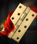 Three Pack Soft Close Door Hinges For Cabinets And Closets, Thickened Quiet Flat Hinge, Brushed finish, Stable for Cupboards
