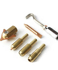 Components of Dent Puller Stud Welder Repair Kit for Sheet Metal Car Body Panels and Spot Welding with 86 Piece Ring Set
