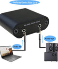 Inline Three Point Five Millimeter Audio Volume Controller Box With One Eighth Inch Aux In Output Aluminum CNC Chassis front view