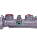 Shop Ready Remanufactured Brake Master Cylinder With Fresh Seals And Cups For Exact Vehicle Fit Plug And Play Install Smooth Stopping Power Reliable Auto Replacement - silver cast iron body with red and green seals