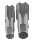Super Cool 2 Piece Npt Pipe Tap Set For Fast Thread Repair On 1/2 And 3/4 Inch Water Pipes With Heavy Duty Carbon Steel Hand Tool Kit To Fix Damaged Plumbing Lines Quick And Easy, 2 taps