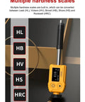 Heavy Duty Portable Digital Hardness Tester For Steel And Cast Iron Featuring Dead Nuts Accurate Leeb Gauge Readings with multiple hardness scales.