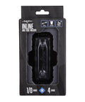 Badass In-Line Anl Fuse Holder With 150 Amp Fuse For 1/0 Or 4 Gauge Car Audio Wiring With Reducer Shims Included High Performance Zinc Core And Smoked Gray Cover in packaging.