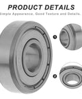 Silky Smooth 10 Pack Zz Miniature Deep Groove Ball Bearing With Double Shields For Roller Skates Robots Crafts And Scooter Wheels Harsh Environment close-up of metal bearing with detailed design