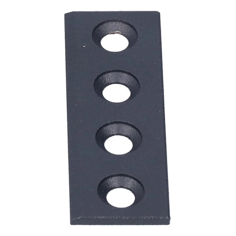 Four Hole Fixation Connector Plate Kit For Sliding Doors Carbon Steel Barn Door Hardware 8x2.7cm Plate