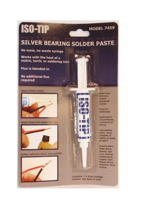Silver Bearing Solder Paste For Light Soldering On All Metals With Low Heat, Pro Grade, Easy To Use, Precise Application, 7.1g tube