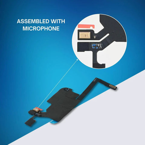 Image showing Iphone 13 Pro Max Six Point Seven Inch Proximity Sensor Ear Speaker Flex Cable With Microphone Replacement Kit detail view.