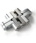 Hidden Door Hinge 0 to 180 Degree Opening Zinc Alloy Door Hardware Silver Small Size, Smooth Quiet Operation, Self Concealed Hinge