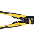 8 Inch Self Adjusting Stripper Pliers For 10 To 24 AWG Copper And Aluminum Cables With Pro Grade Crimping Tool