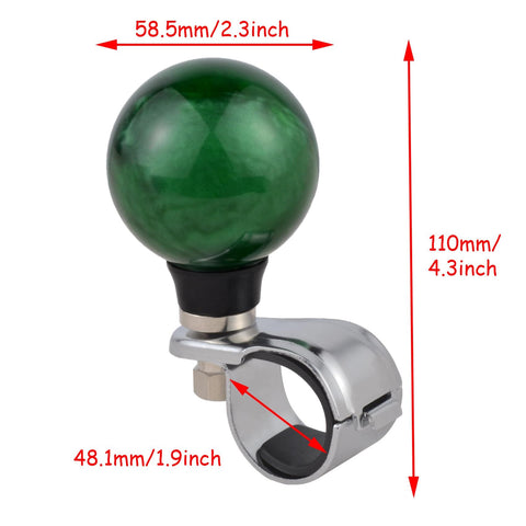 One Hand Steering Wheel Spinner Knob For Tractors Forklifts And Lawn Mowers Durable Resin And Metal Alloy Suicide Knob side view