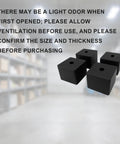 4 Pack Beefy Heavy Duty Rubber Anti Vibration Pads 50x50x40 Mm 2x2x1.6 Inches For Washing Machines Dryers Refrigerators AC Units Treadmills Furniture Legs And Industrial Machinery Home Office Gym Use black rubber pads, four-pack, square with center hole