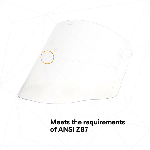 H8A Ratchet Headgear System With W96 Clear Propionate Faceshield For Liquid Splash And Molten Metal Protection ANSI Z87 Compliant