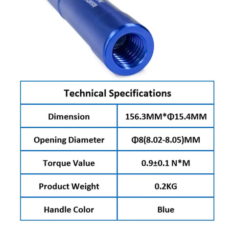Pro Grade SMA Torque Wrench For RF Connectors 8 In Lbs Torque 0.9 N m 8 mm Opening 5/16 Inch Works With SMA 3.5 mm And 2.92 mm Adapters details
