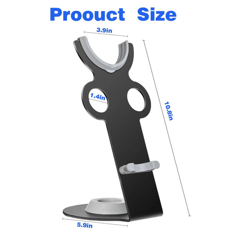 Dyson Supersonic Hair Dryer Stand With Aluminum Alloy Bracket And Power Plug Holder, dimensions shown