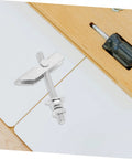 Heavy Duty Toggle Bolt Installation Kit with silver toggle anchors and screwdriver on white surface