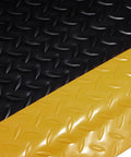 Heavy Duty Anti Fatigue Floor Mat For Industrial Workshops And Garages, 3 By 5 Feet, 15/16 Inch Thick Diamond Plate Vinyl