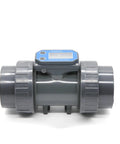 2 Inch Electronic LCD Turbine Flow Meter With Digital Display For PVC Water Lines NPN Output A Real Workhorse