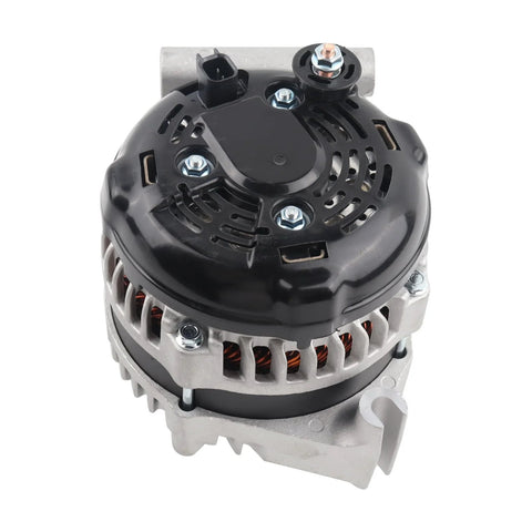 12V 160A Alternator With Six Groove Pulley Replacement for 2015 2017 Chrysler 200 3.6L V6 top view, showing mounting points