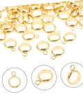 Top Shelf Go To Diy Jewelry Making Kit Featuring Stainless Steel Bail Bead Jump Rings And Polished Chrome Spacer Links for gold bail beads.