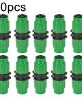 Hosrivae Expandable Garden Hose Repair Kit With Dual Connector Fittings For 25 50 75 100 Foot Hoses Fixes Leaks Fast Super Durable Green 10 Pack Makes Gardening A Total Breeze And Saves You Major Dough. 10 green hose repair connectors