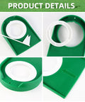 Close-up of green putting cup from All In One Adjustable Mini Golf Putter Set With 8 Practice Balls Dual Direction Putters