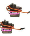 Two Pack MG90S 9g Metal Gear Micro Servo Twin Pack Upgraded SG90 Digital Micro Servos For RC Cars Boats Helicopters