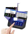 Snazzy 0.5 Inch Portable Mini Touchscreen Inkjet Printer For Quik QR Barcode And Expiration Date Labels With Two Ink Cartridges view showing touchscreen and interface.
