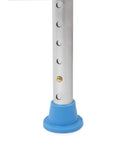 Close-up of adjustable leg and anti-slip foot on No Tool Needed Adjustable Shower Stool With Anti Slip Feet Tub Chair Bath Bench For Seniors.
