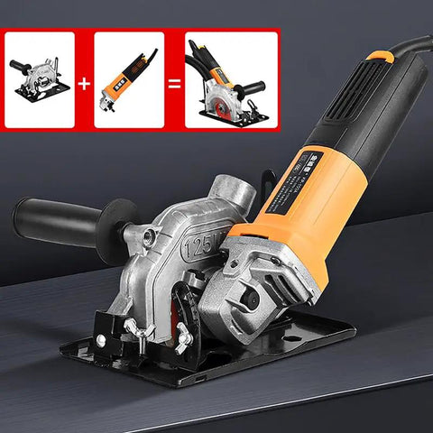 Kickass Adjustable Angle Grinder Bracket That Swivels Up To Forty Five Degrees And Cuts Up To Thirty Millimeters Deep For One Twenty Five Millimeter Discs And Quick Home Rig Setups.