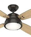 Wingate Noble Bronze Ceiling Fan With Led Light Kit And Handheld Remote, 52 Inch, Multi Speed Whisper Wind Motor, Reversible