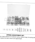 200 Piece Compression And Extension Spring Kit Assorted Steel Springs Heavy Duty Resistant Set Perfect For DIY Repairs Home Fixers Versatile Projects With Storage Case Built Tough! in organizer box
