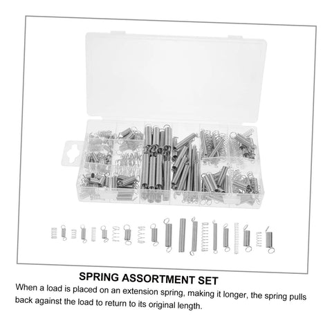 200 Piece Compression And Extension Spring Kit Assorted Steel Springs Heavy Duty Resistant Set Perfect For DIY Repairs Home Fixers Versatile Projects With Storage Case Built Tough! in organizer box