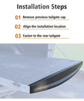 Rear Tailgate Molding Cap Spoiler For Dodge Ram 1500 2500 3500 2009 To 2018 installation steps image