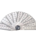 Pro Grade Tempered Steel Taper Gauge With Locking Device Half To One Inch Range Two And Three Quarters Inch Length Ten Leaves Ideal