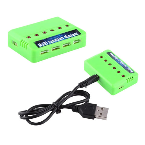 Six Port Drone Battery Charger Station For 3.7V LiPo RC Quadcopter Batteries, Simultaneous Charging With Independent XH Ports