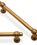 Antique Brass Cabinet Pulls 3 Inch 76mm Pack Of 10 Solid Zinc Alloy Kitchen Cabinet Handles Drawer Hardware Durable Construction