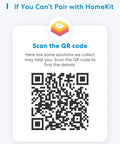 QR code instructions for Smart Plug Mini With HomeKit Siri Alexa App Control Timers Energy Saving No Hub