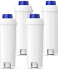 DLSC002 Water Filter Replacement For Espresso Machines Compatible With Eletta Series Eletta Explore Dinamica Magnifica Evo Magnifica S Magnifica Start Cappuccino System Ecam Esam Etam four-pack filters