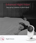 1080P Wireless IP Home Security Camera System with AI Vision, real-time app alerts, enhanced night vision example
