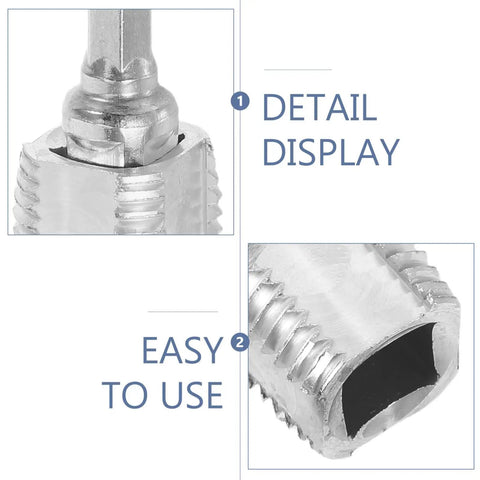 Heavy Duty Electric Drill Pipe Threader Tool With Alloy Inner Hole Threading Cutter For Fast Hose Pipe Repair And Plumbing Jobs detailed close-up of alloy cutter