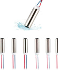 Six Pack DC Coreless Vibration Motors 7x25mm Micro Vibrating Motors shown with waterproof feature