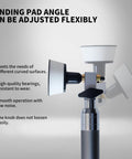 RUITOOL bowl sander tool head with dual bearing head on a lathe tool, white sanding disc and metal handle