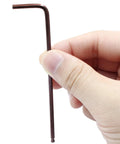 Hand holding 10Pcs 3Mm Hex Key Wrench L Shaped Ball End Allen Wrench Extra Long Arm S2 Steel Repairing Tool Ideal For Home Garage Projects Automotive