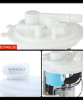 Electric Fuel Pump Module Assembly For Nissan Versa Versa Note Micra 1.6L 2012-2019 top view showing connectors and pump design details