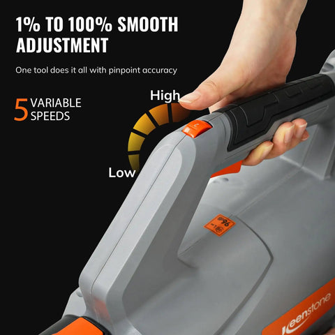 Adjustable speed control on Cordless Leaf Blower With 70 Minute Runtime And 4000mAh Battery No Battery Swap Needed Ultra Lightweight Handheld Tool