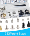 Heavy Duty M2 Standoff And Screw Kit Compatible With Asus Gigabyte Asrock Msi Motherboards For Nvme Sata Hdd PC Cases Fans Psu Build Upgrades Gonna Last A Lifetime No Sweat Assembly with assorted screws and standoffs.