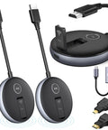 Wireless HDMI Transmitter Kit With Dual Receivers For Multi TV Streaming At 165 Feet Five Gigahertz And Two Point Four Gigahertz 60Hz