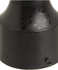 Base of Outdoor Post Lantern 14 In By 6 In Black With Clear Glass One Light 60 Watt Max 120 Volt A19 E26 Socket Wet Location